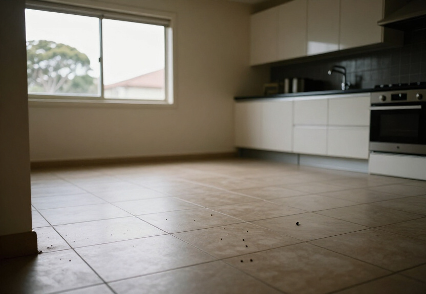 Skirting board free of ants after treatment