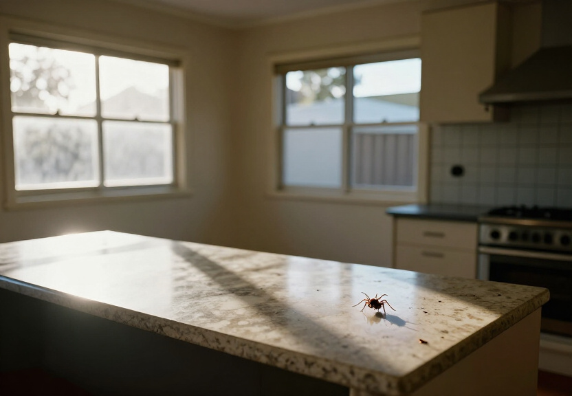 Cockroach infestation in a West Pymble bathroom before treatment